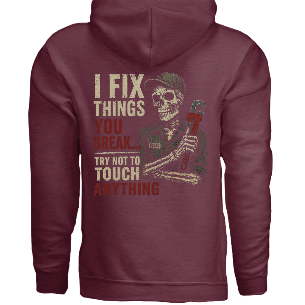 Heather Sport Dark Maroon - G185 - BACK