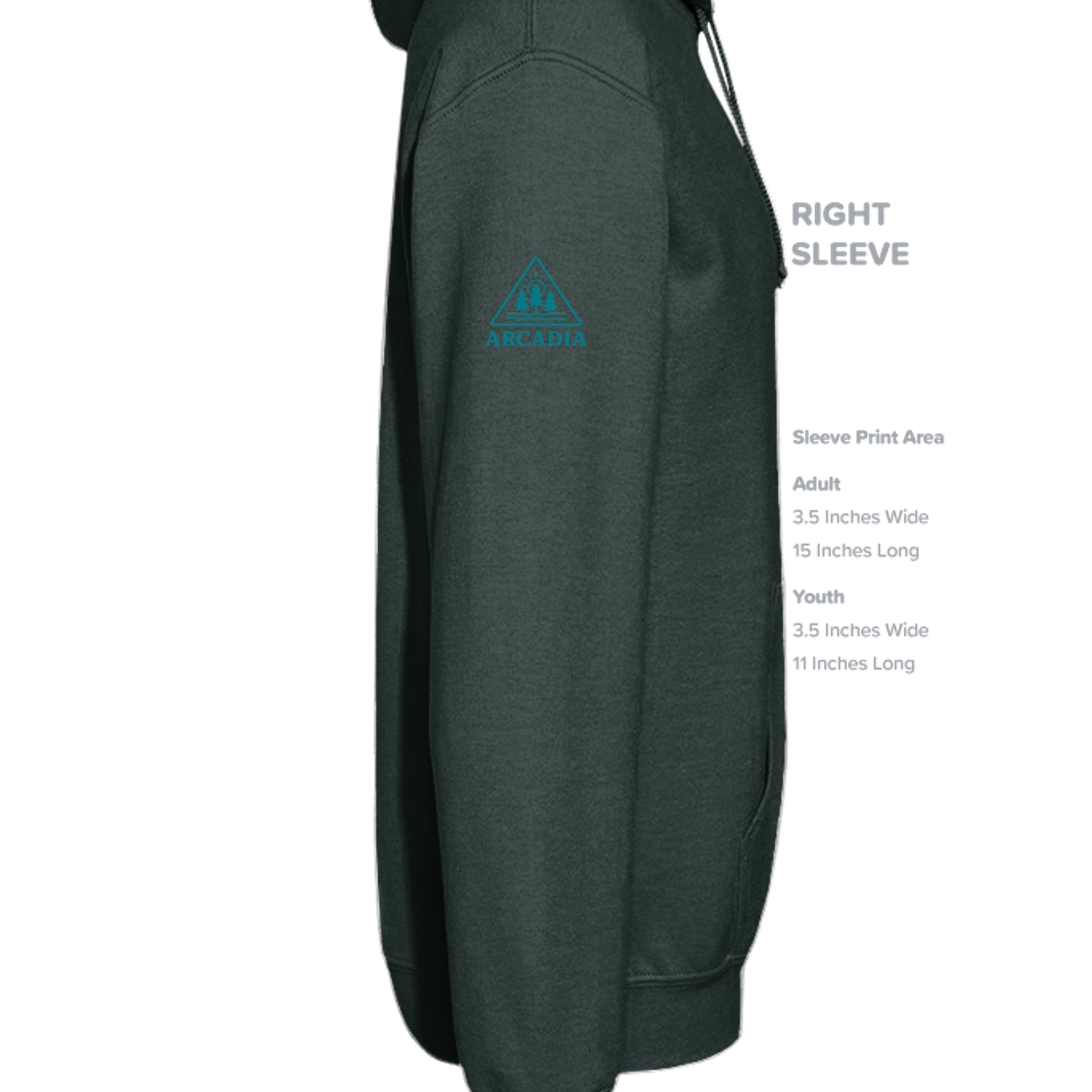 Fan Charcoal Heather - G185 - SLEEVE_RIGHT
